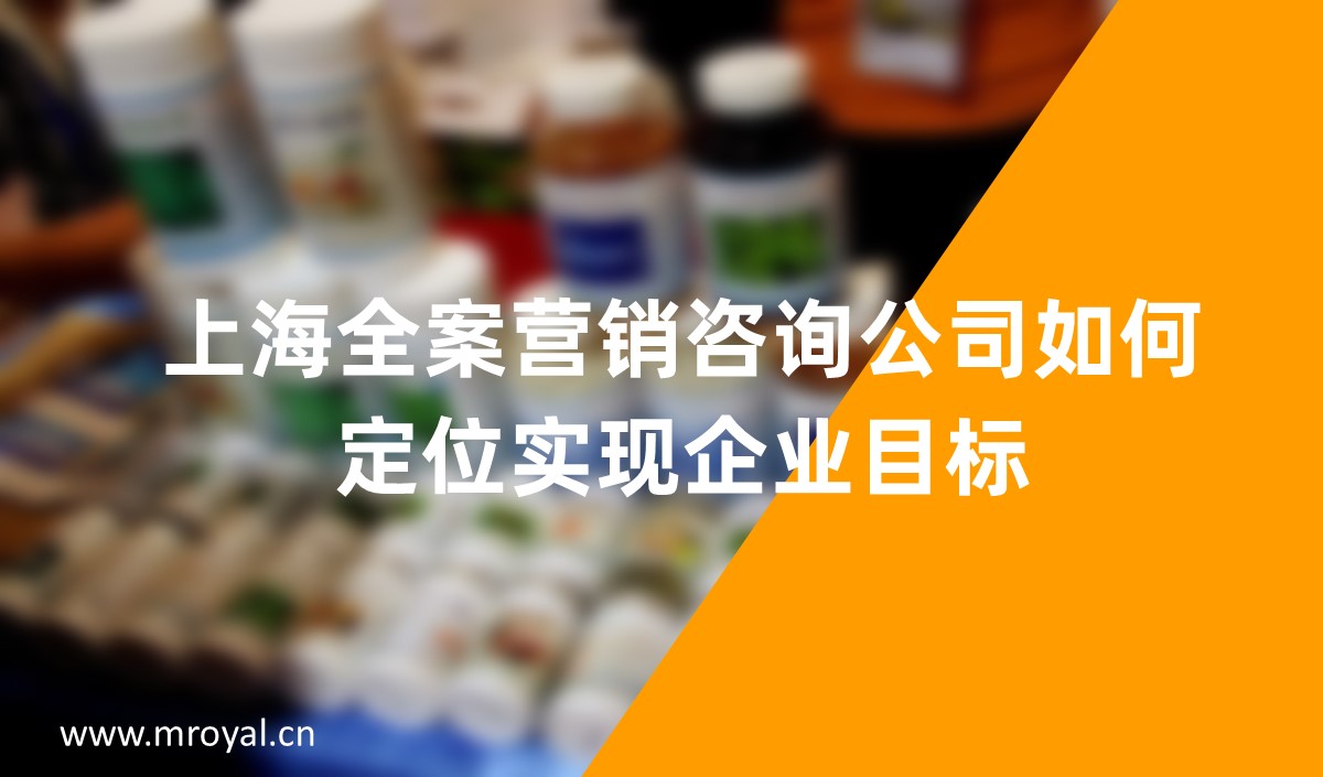 上海全案營銷咨詢公司如何定位實現(xiàn)企業(yè)目標(biāo)
