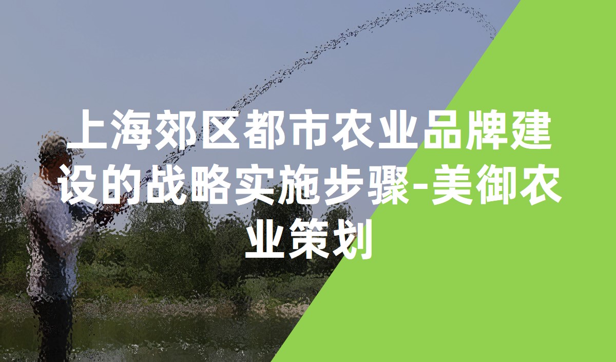 上海郊區(qū)都市農(nóng)業(yè)品牌建設的戰(zhàn)略實施步驟-美御農(nóng)業(yè)策劃